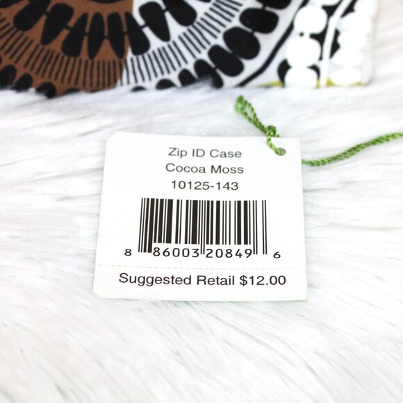 Vera Bradley Zip ID Case Bundle of 2/Cocoa Moss (New), Cupcake (Preowned) - Picture 9 of 16